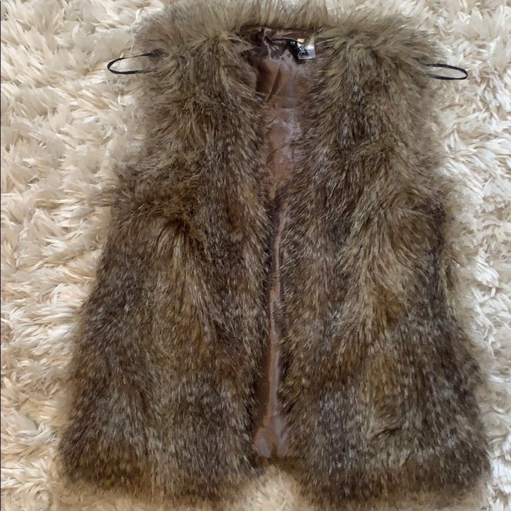 Faux fur vest